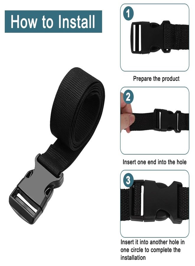 ZORBES® Pack of 2 Luggage Tie Down Straps, 6.6ft Adjustable Nylon Webbing Strap with Quick Release Buckle for Motorcycle, Trucks, Luggage, Gear, Cargo - Image 5